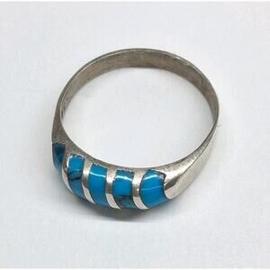 Sterling Silver Turquoise Ring Size 7